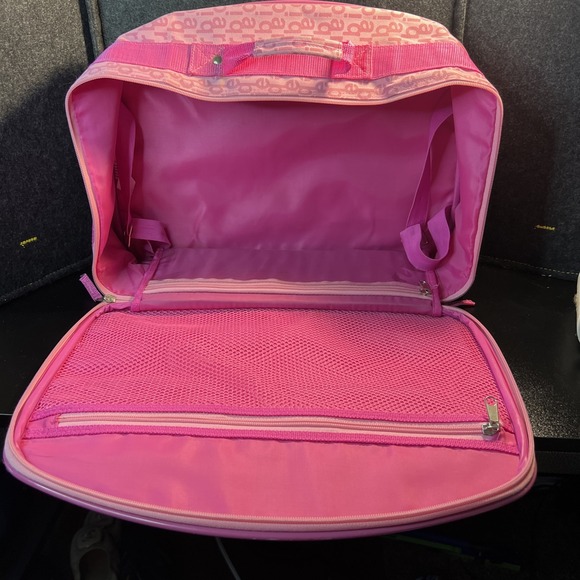 Barbie Y2K RARE Girls Luggage‎ Travel Bag 2004 Pink Mattel - Picture 8 of 13
